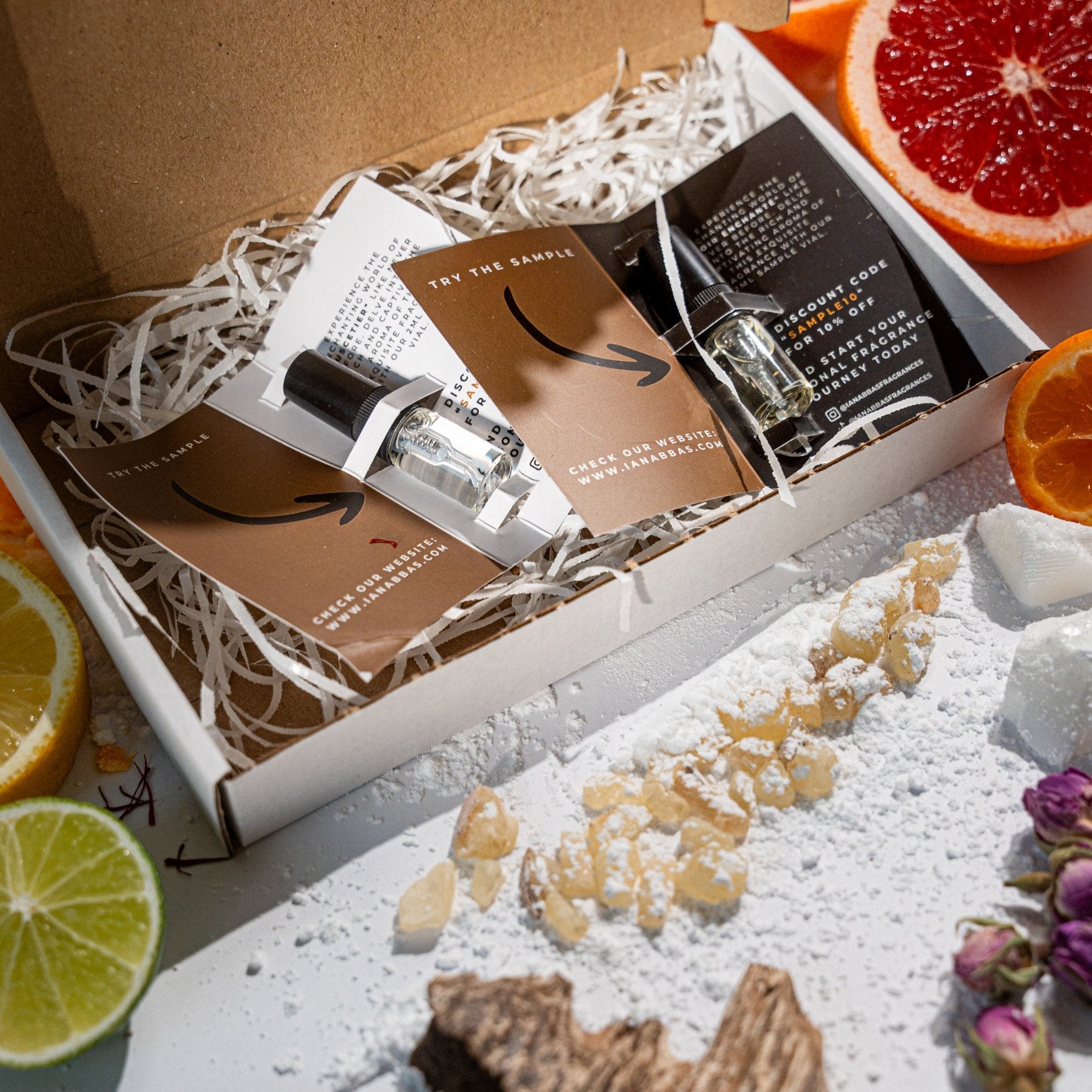 Sample kit Ian Abbas - Parfum uitproberen -